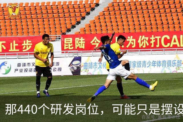 那440个研发岗位，可能只是摆设